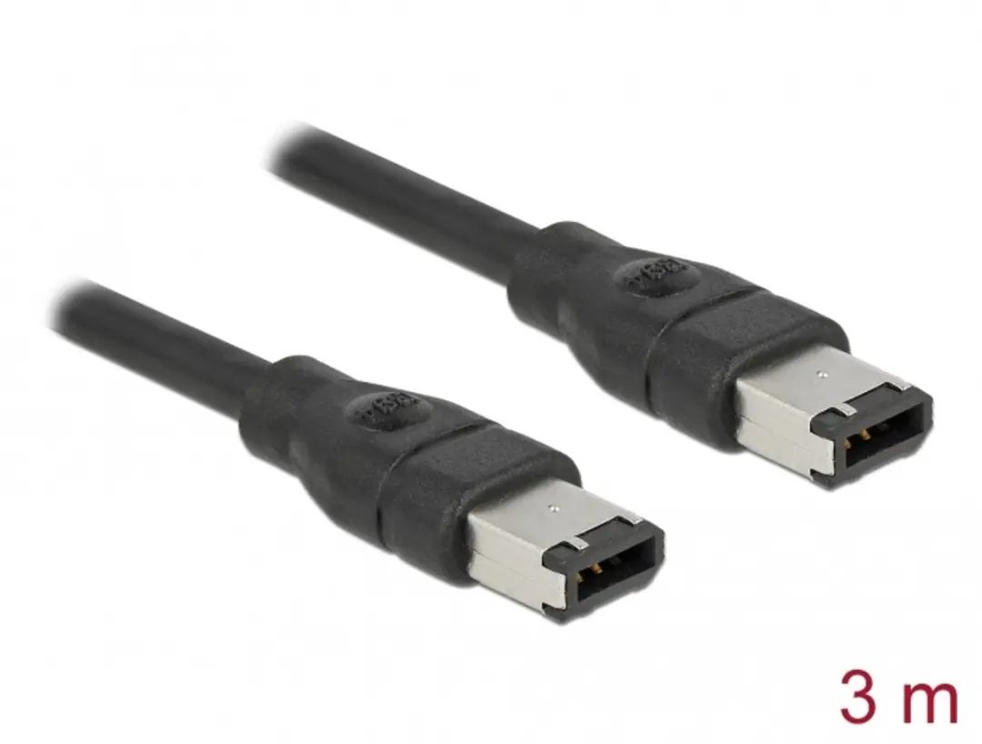 Delock Firewire Kabel 3m - Grijs