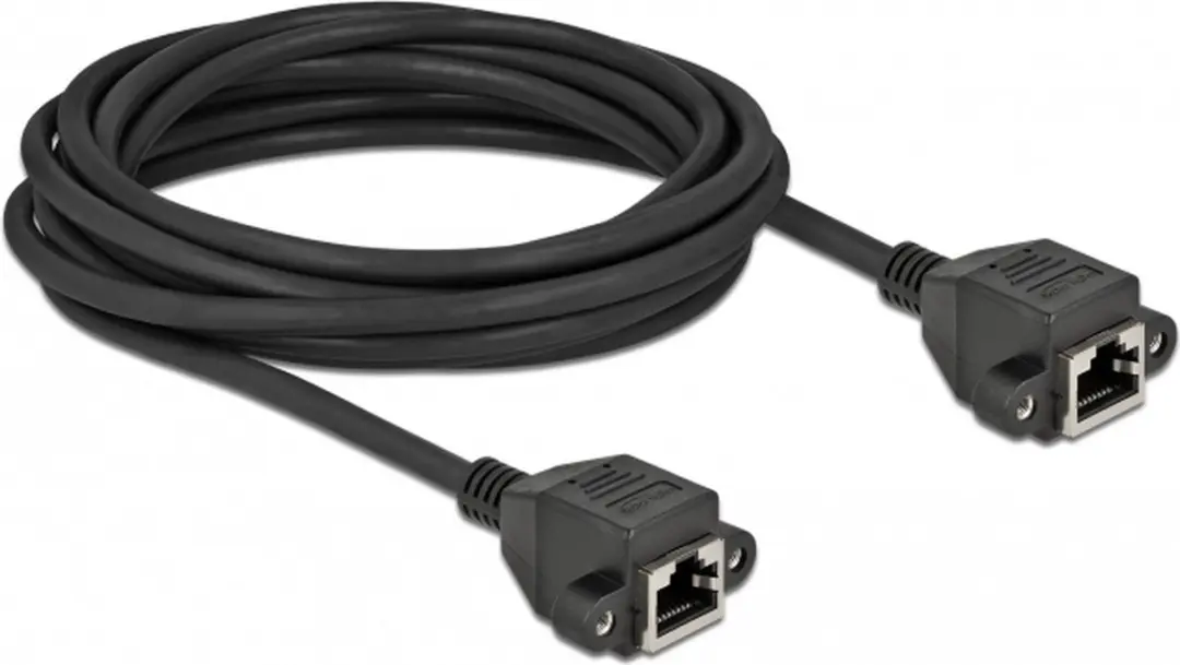 Delock Cat.6A Netwerkkabel 5m - Zwart