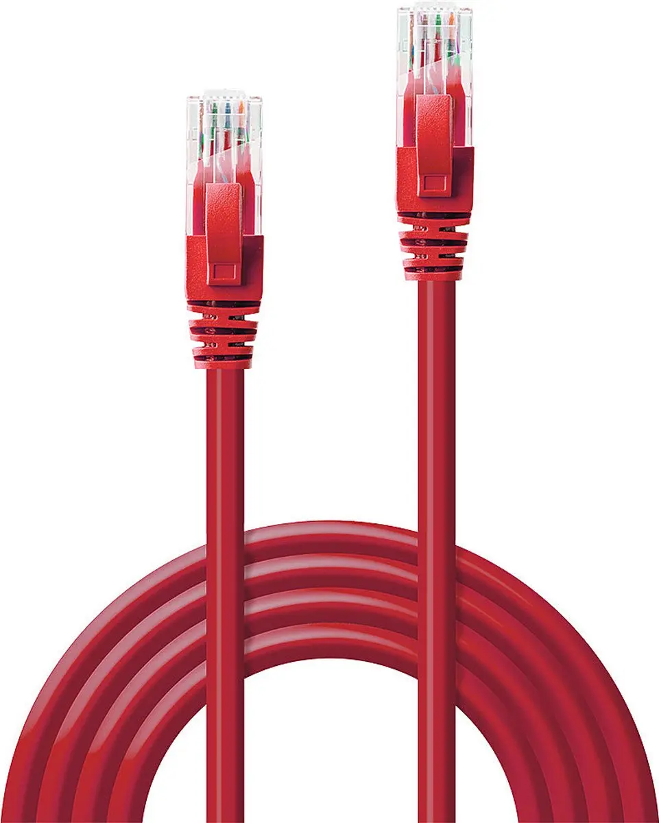Lindy CAT 6 Patchkabel 10m - Rood