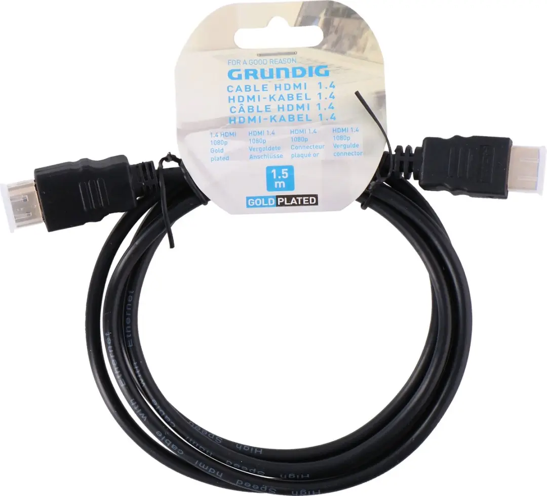 Grundig HDMI Kabel 1.4 1.5m - Zwart