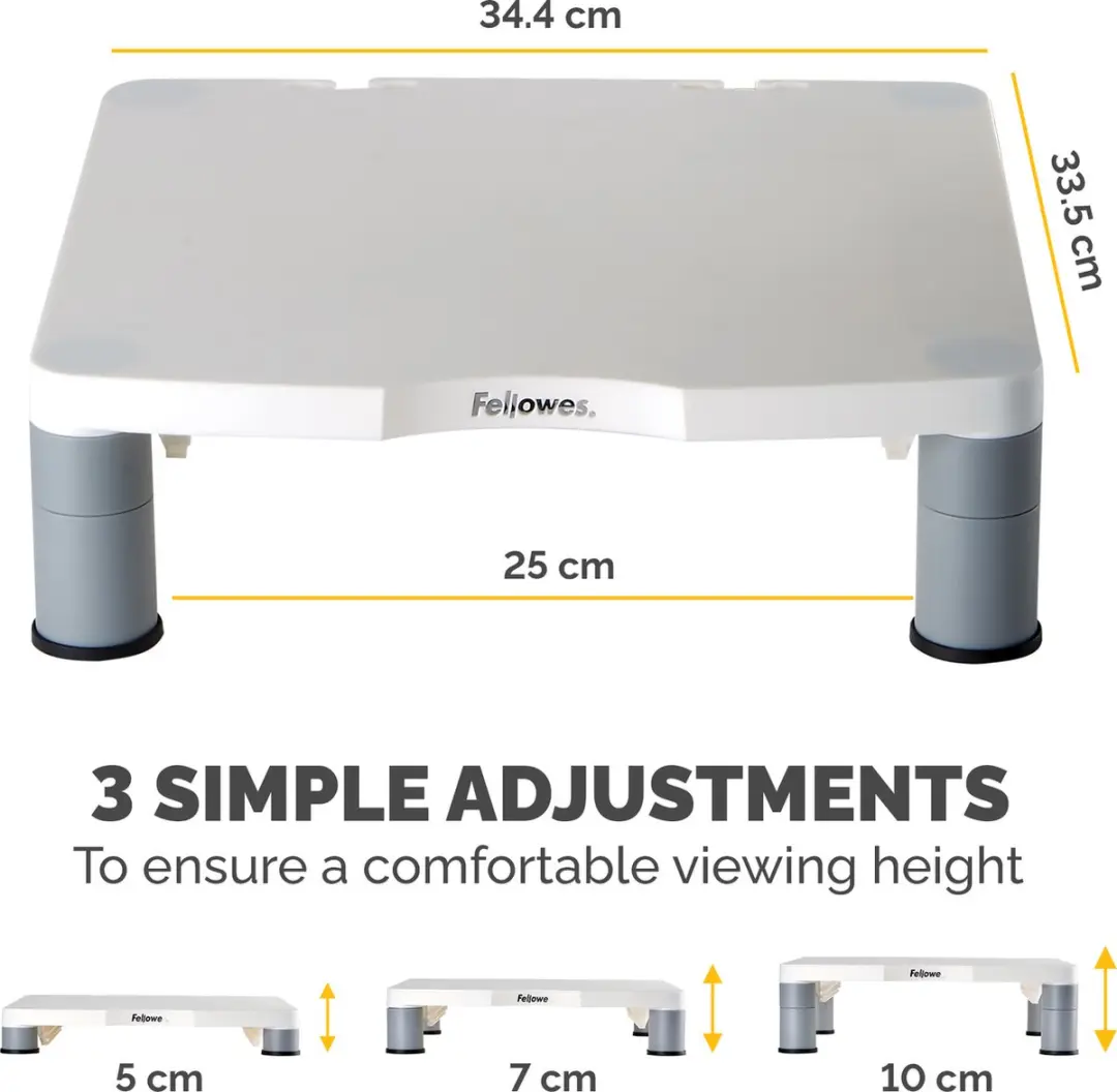 Fellowes 91712 Monitorstandaard - 46 Inch - Platina - afbeelding 6 van 6