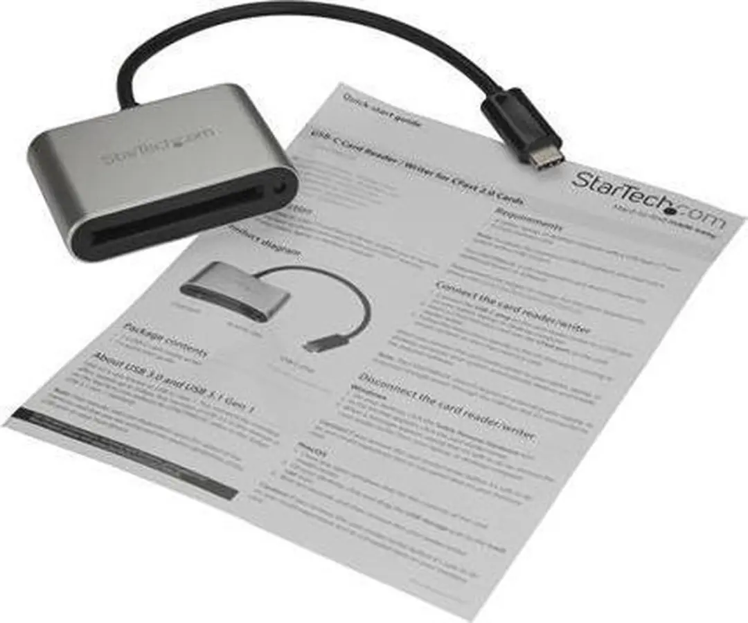 Startech CFASTRWU3C CFast 2.0 Cardreader - USB-C - Zwart-Grijs