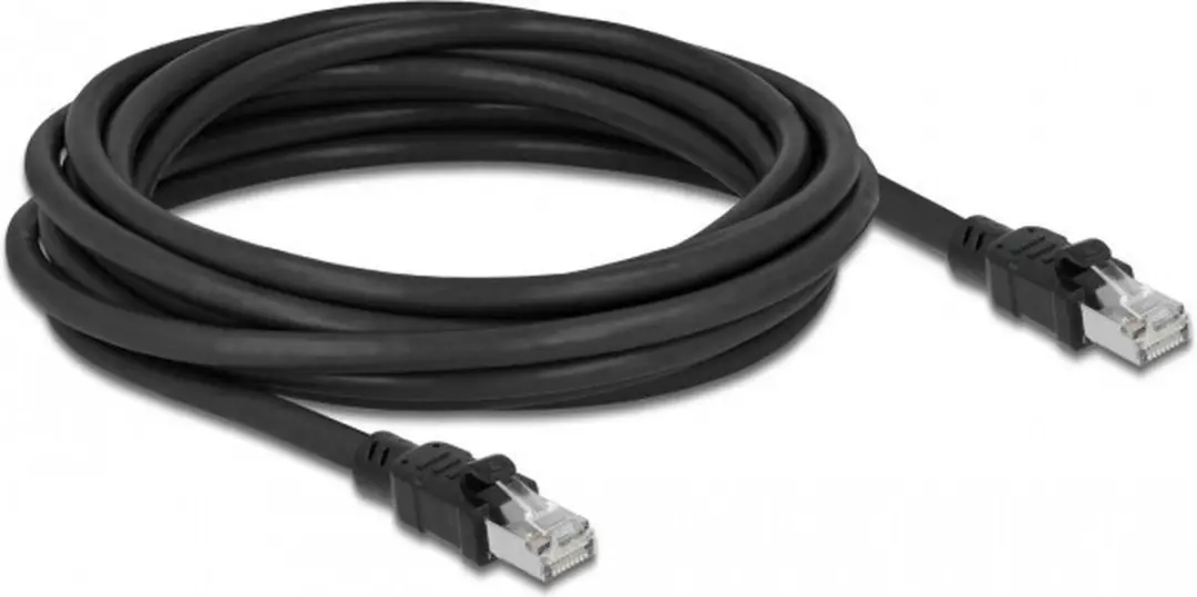 Delock RJ45 Cat.6A F/UTP Netwerkkabel 5m - Zwart