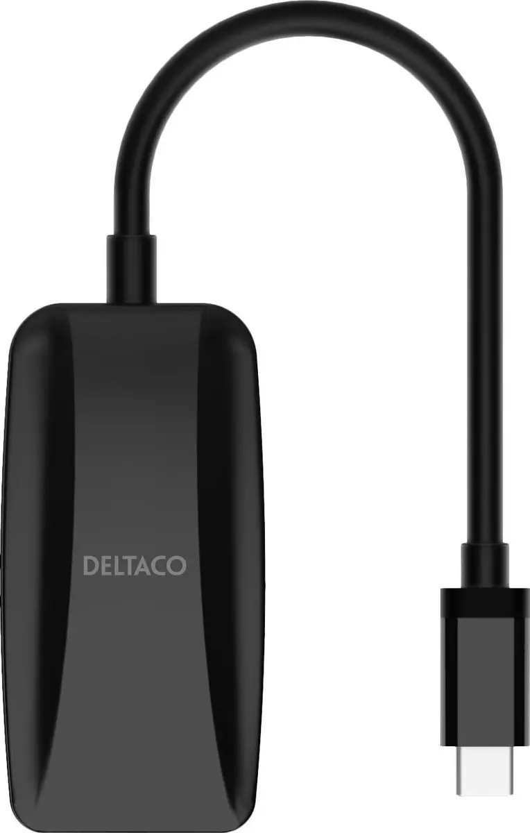 Deltaco USBC-DP8K USB-C naar DisplayPort Adapter 8K/30Hz - Zwart