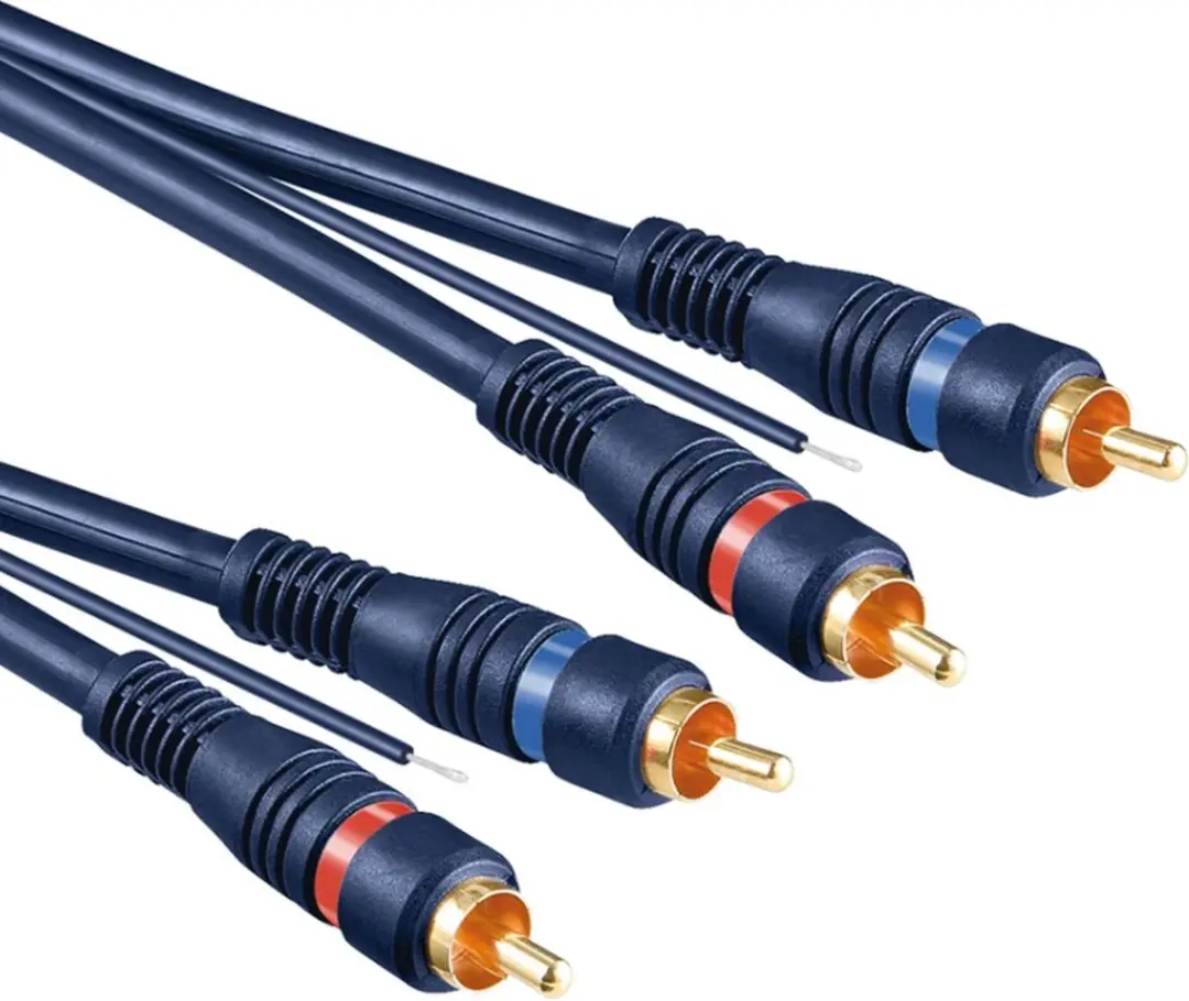 Goobay Tulp Audiokabel 5m - Blauw