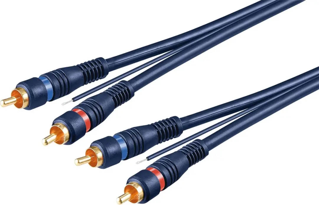 Goobay Tulp Audiokabel 5m - Blauw