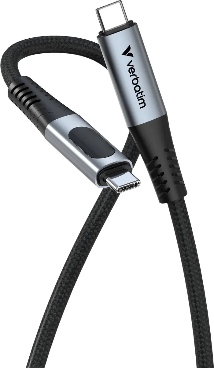 Verbatim USB-C naar USB-C Sync & Charge Kabel 40Gb/s 240W