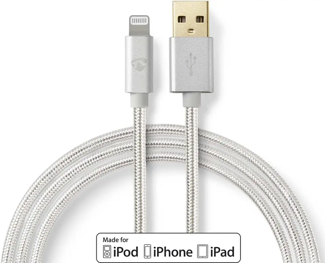Nedis Lightning Kabel USB-A 480 Mbps 1m Aluminium