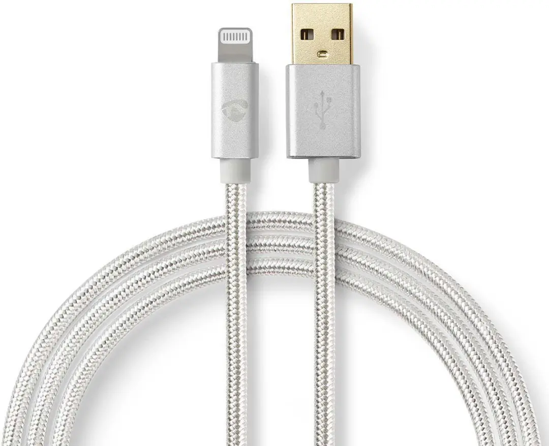 Nedis Lightning Kabel USB-A 480 Mbps 1m Aluminium