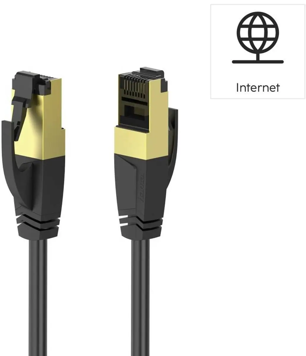 Hama Netwerkkabel CAT-8 40 Gbit/s 1,50m - Zwart