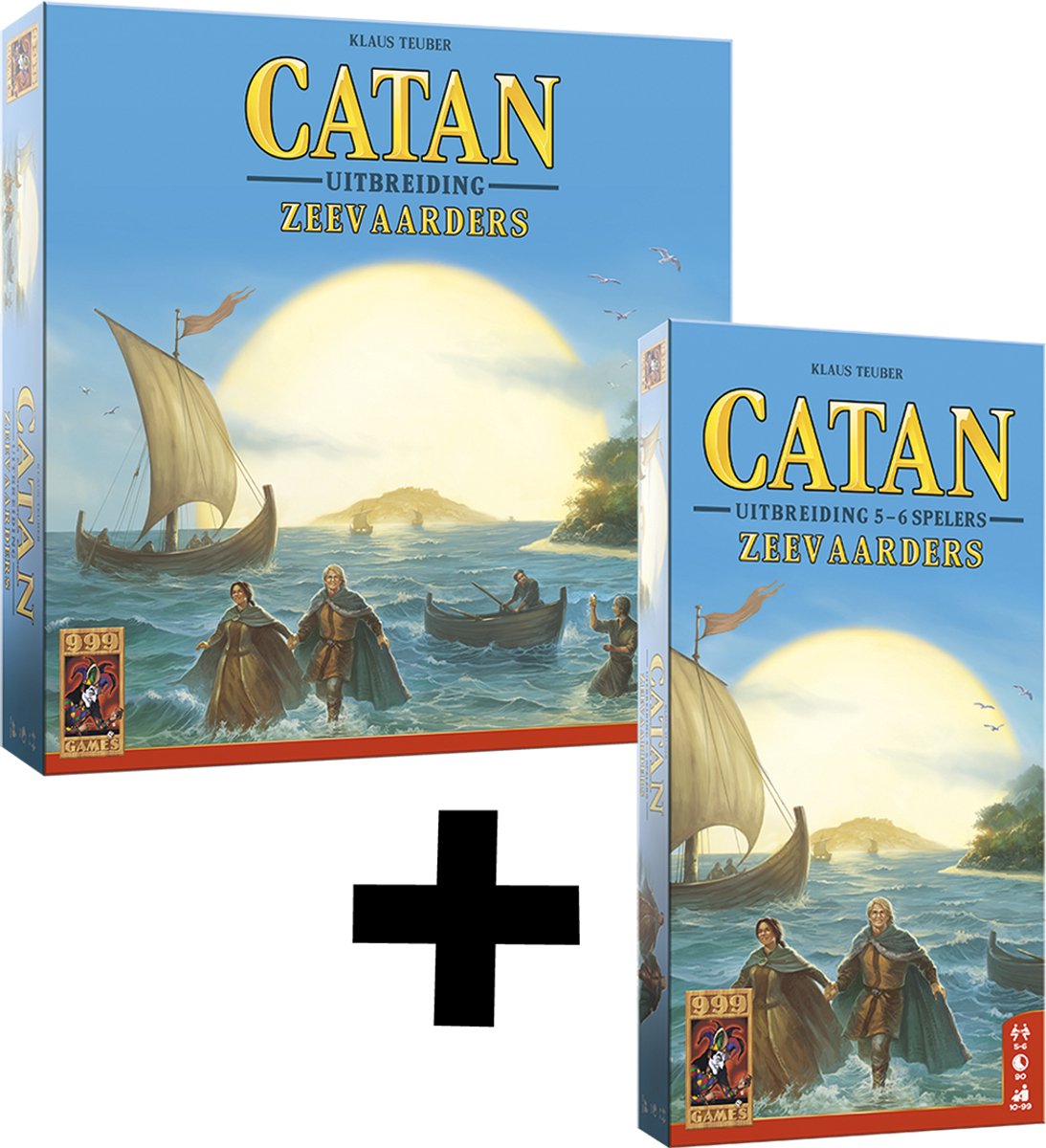 999 Games - Catan Zeevaarders Uitbreiding met Extra Zeevaarders 5/6 Uitbreiding - Bordspel