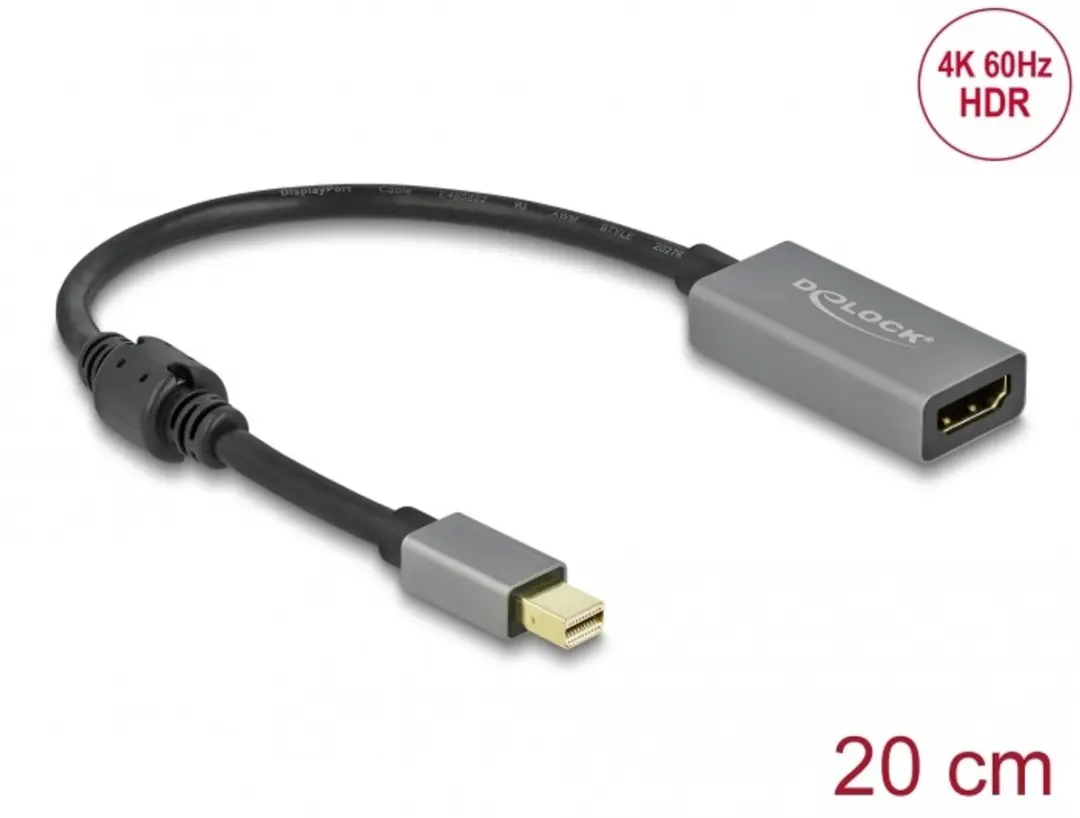 Delock Active Mini DisplayPort 1.4 naar HDMI Adapter 4K 60Hz