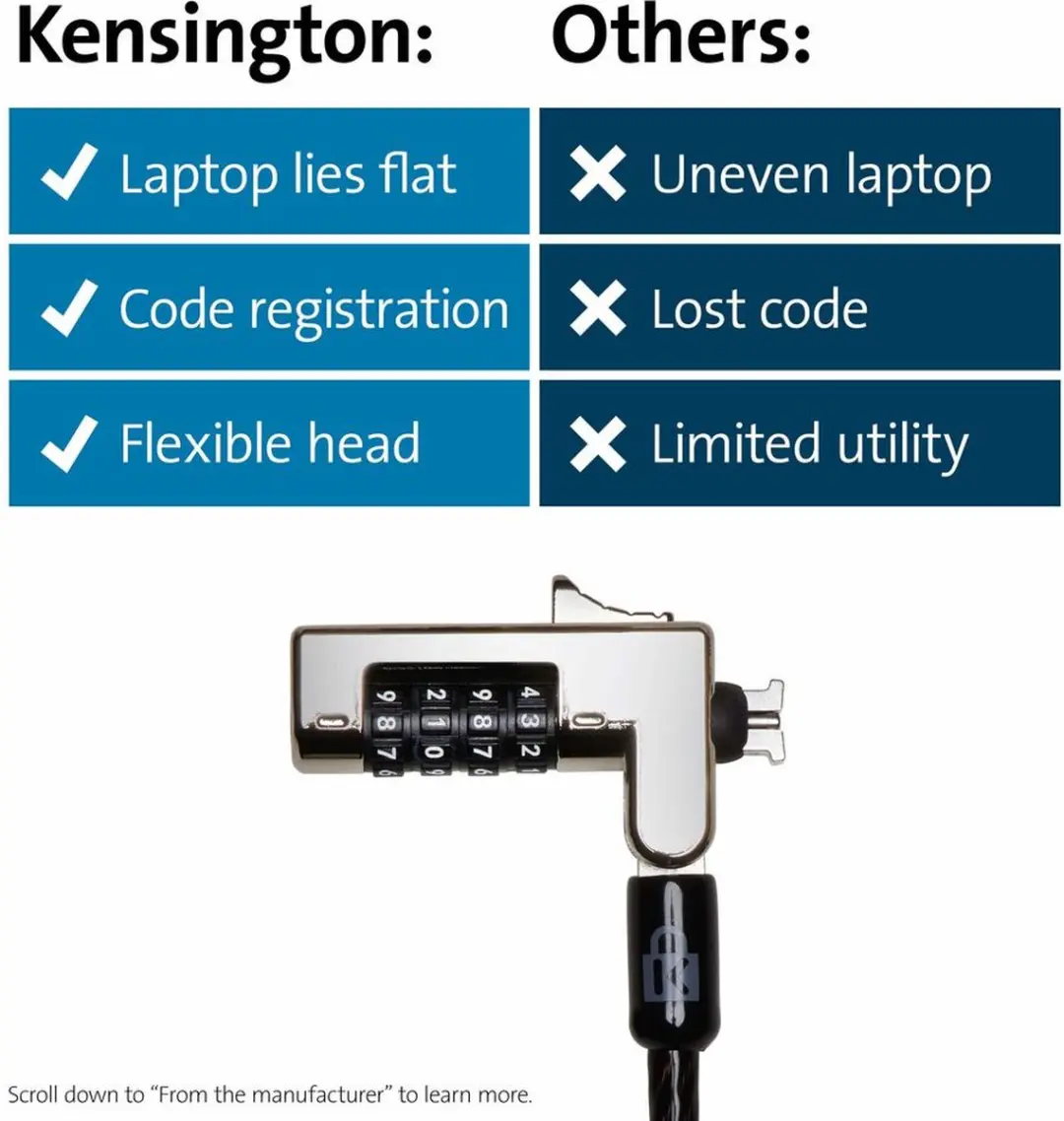 Kensington K60600WW Ultradun Laptopslot - Zwart