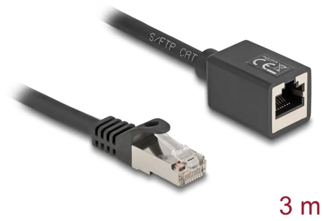 Delock Netwerkkabel RJ45 Cat.6A S/FTP 3m