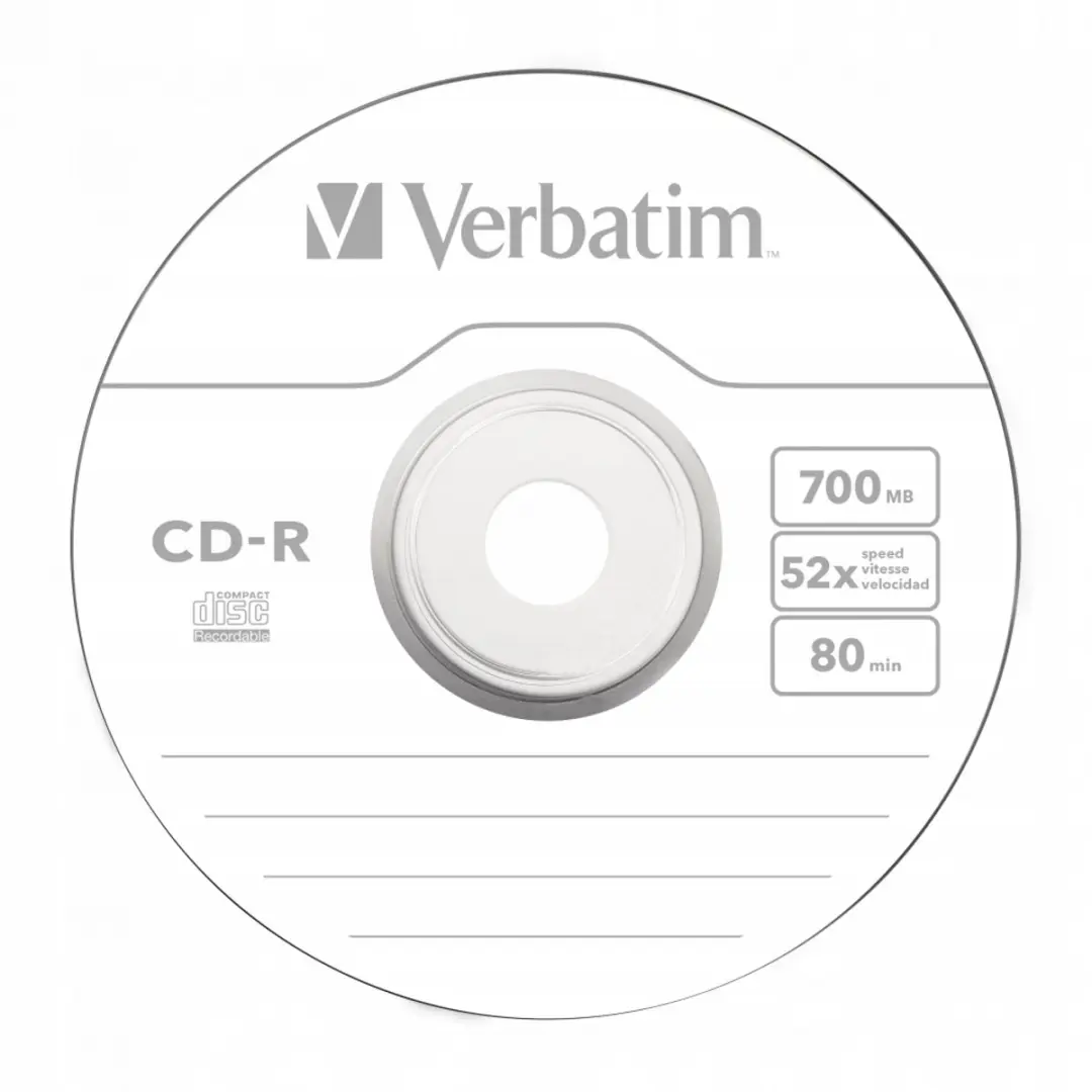 Verbatim 43437 CD-R Schijven - 700MB - 52 Stuks
