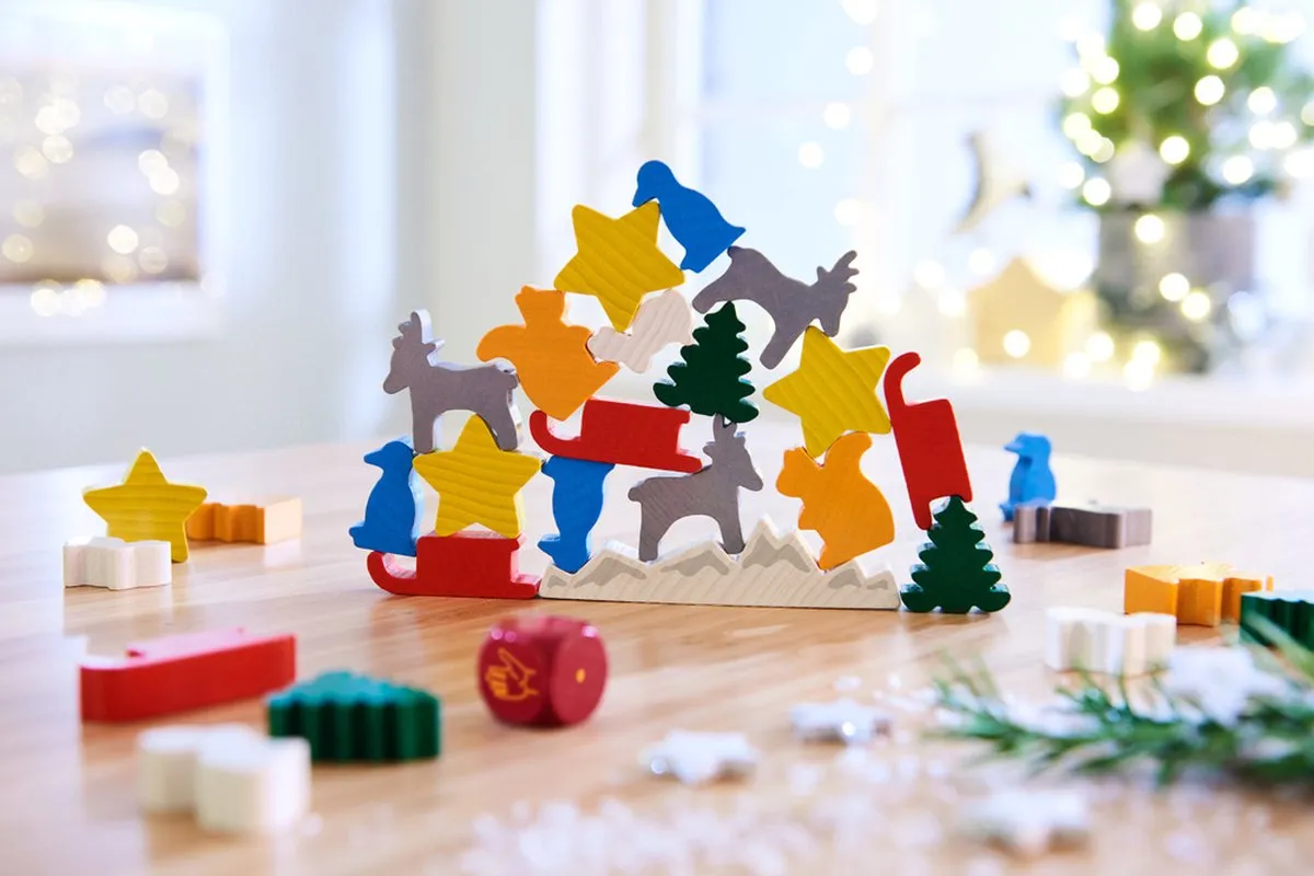 Haba Dier Op Dier Kerststapelspel 305525 - 4 Spelers