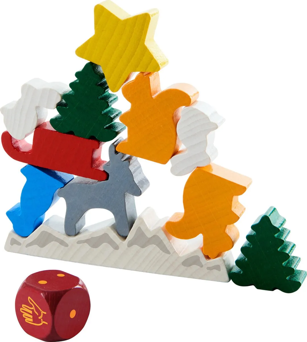 Haba Dier Op Dier Kerststapelspel 305525 - 4 Spelers