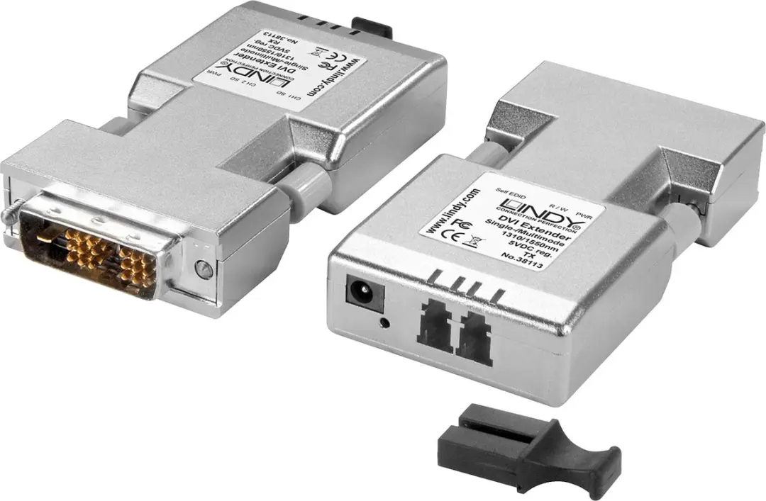 Lindy DVI-D Extender 38113 - 1500m - Zilver