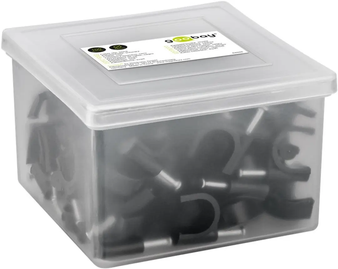 Goobay Kabelklemmen 100 Stuks - Zwart