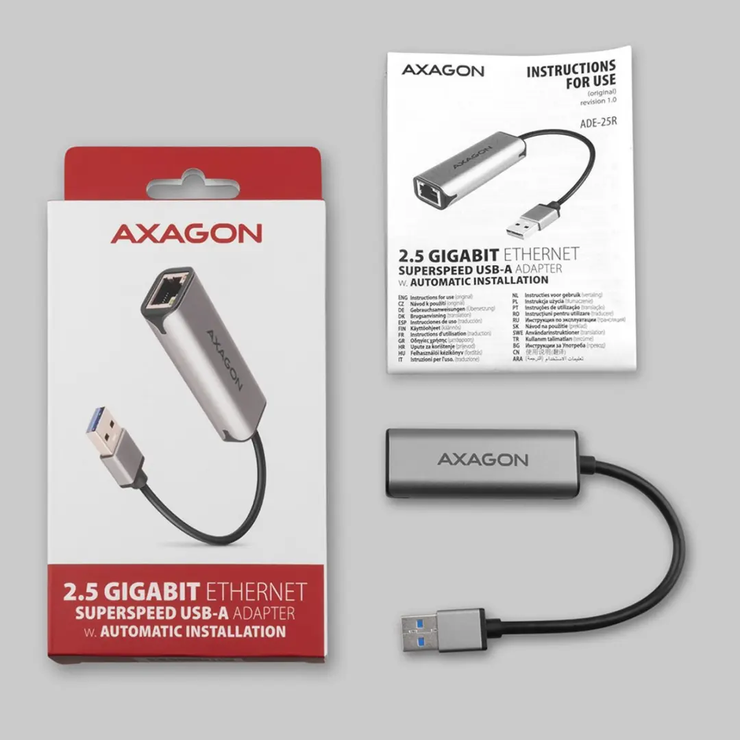 Axagon ADE-25R USB 2.0 Adapter - RJ45
