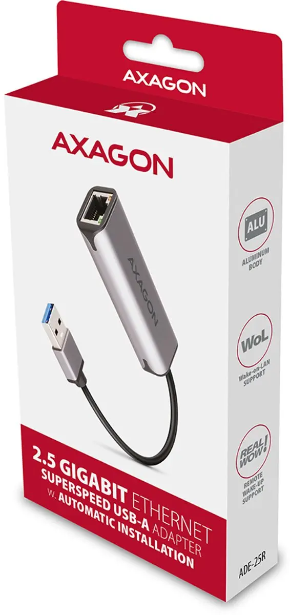 Axagon ADE-25R USB 2.0 Adapter - RJ45