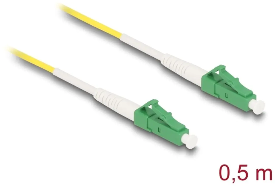 Delock LC-APC naar LC-APC Simplex OS2 Glasvezelkabel 0.5m