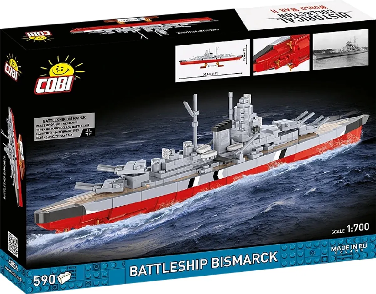 Cobi Battleship Bismarck 1:700 - 590 Onderdelen