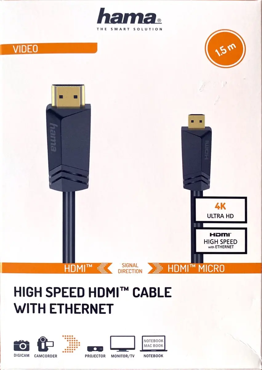 Hama High-speed HDMI™-Kabel Con. Type A