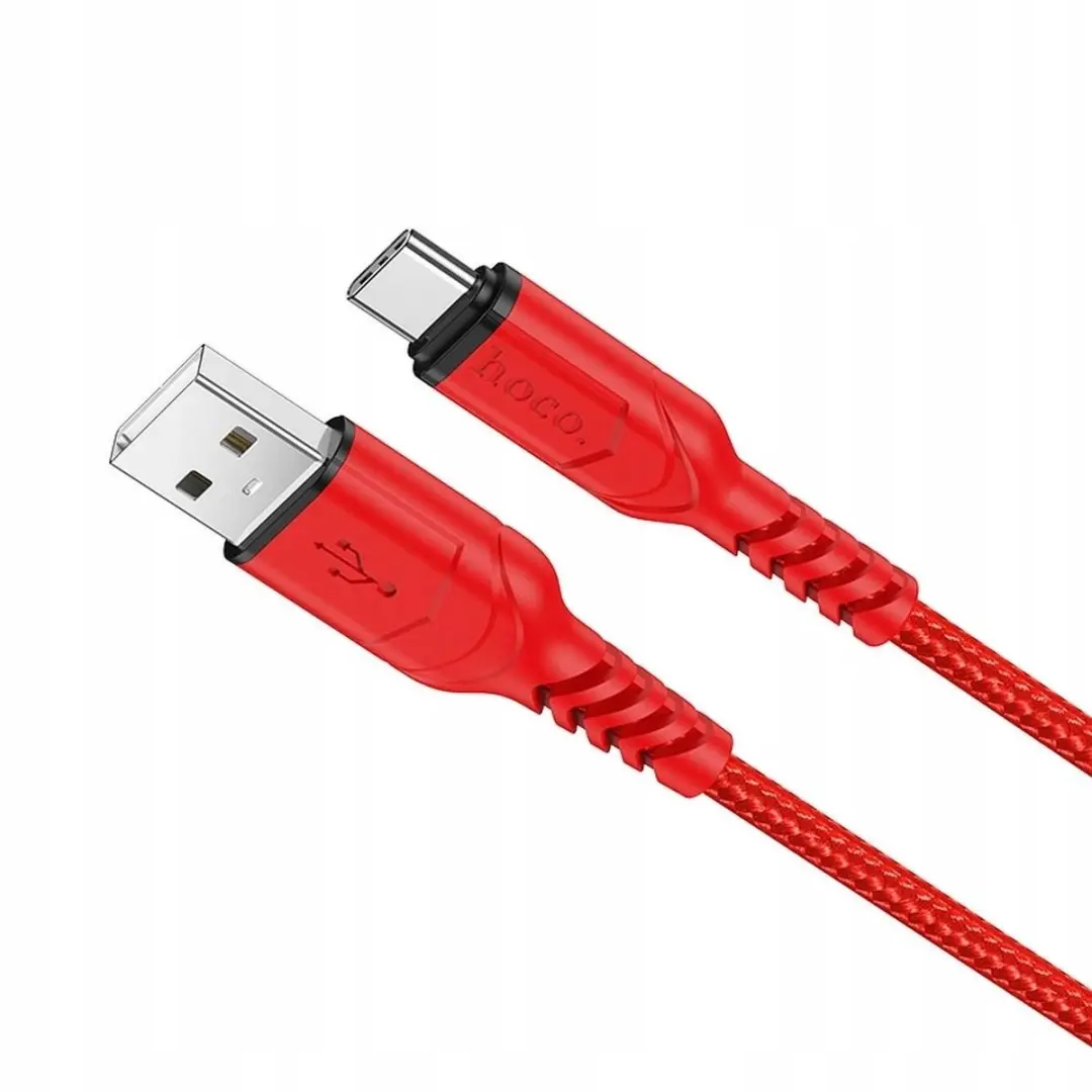 Hoco Victory X59 USB-A naar USB-C Kabel - 1m - Rood