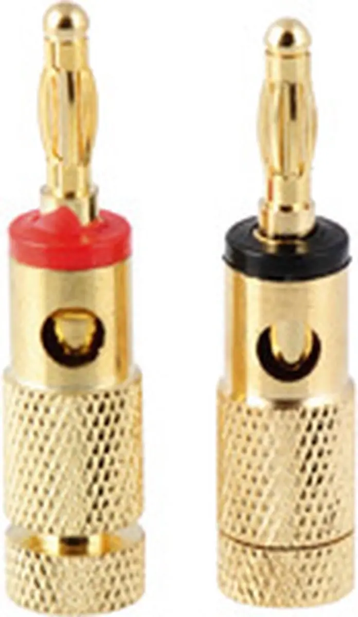 Scanpart Banaanstekker 3.5mm - 2 Stuks - Goud