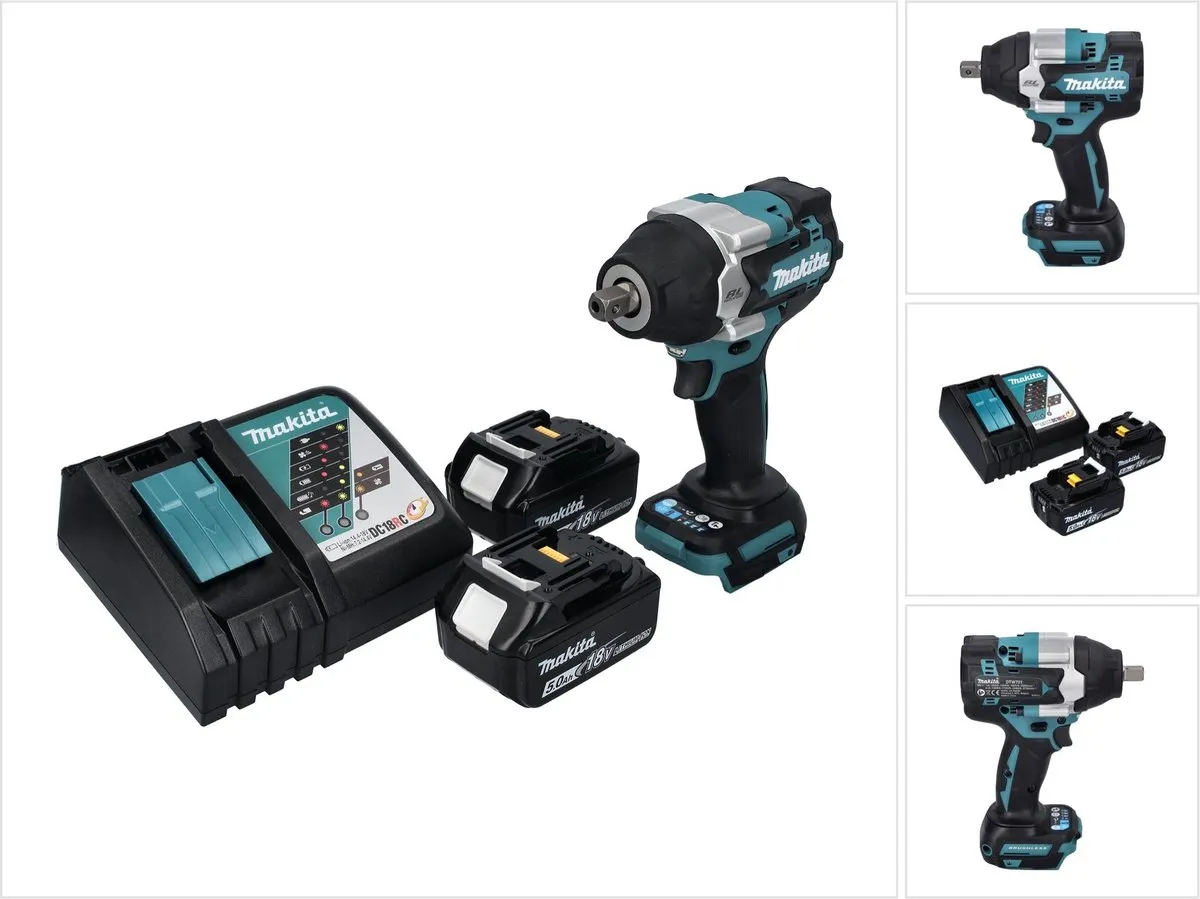 Makita DTW701RT Accu Slagmoersleutel 18V 700Nm