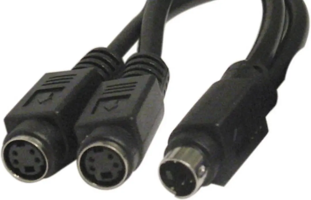 Deltaco AA-12 Kabeladapter MD4 naar 2x MD4 - Zwart