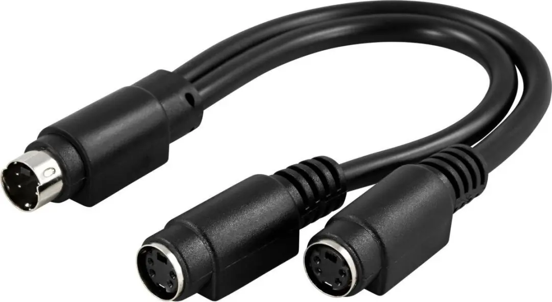 Deltaco AA-12 Kabeladapter MD4 naar 2x MD4