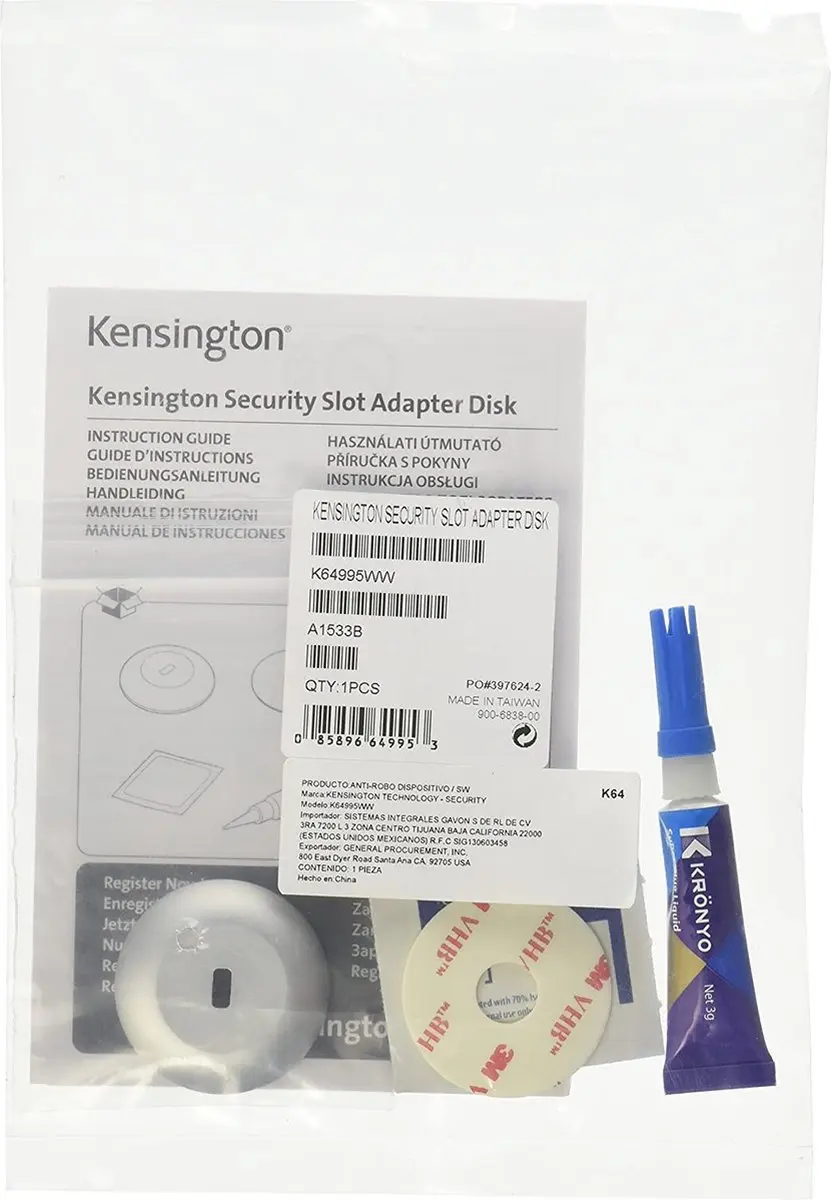 Kensington K64995WW UltraBook Adapter Kit - Wit