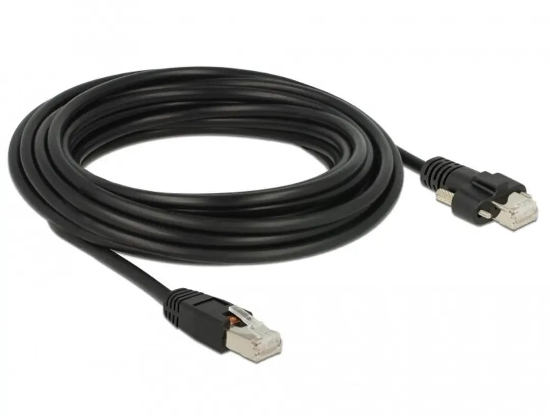 Delock GigE Camera Kabel Cat.6 S/FTP 5m - Zwart