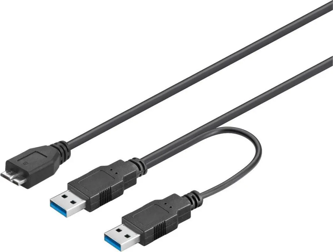 Goobay USB3.0 Y-kabel 0,2m