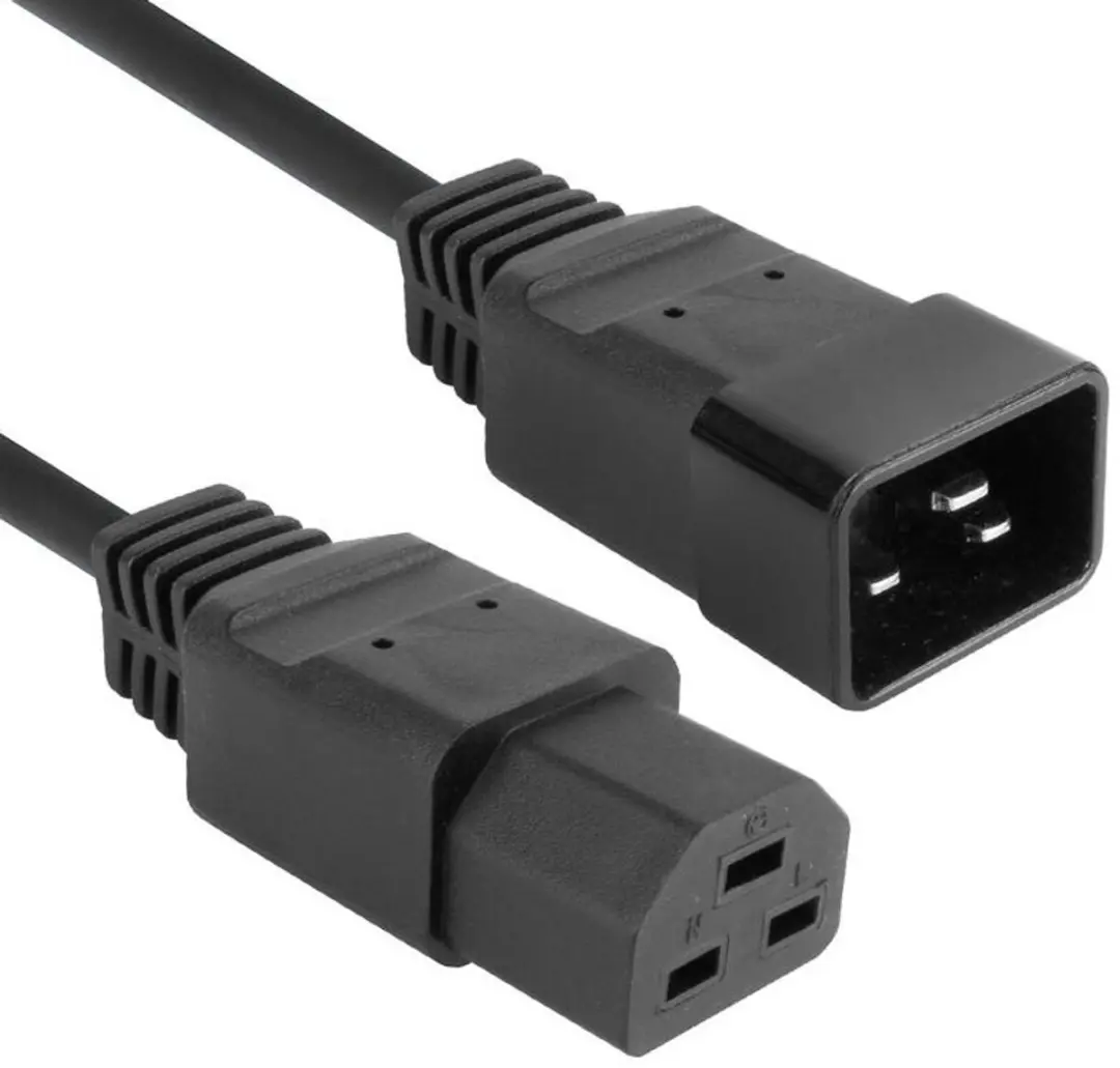 ACT AK5344 Netsnoer C20-C21 2m - Zwart