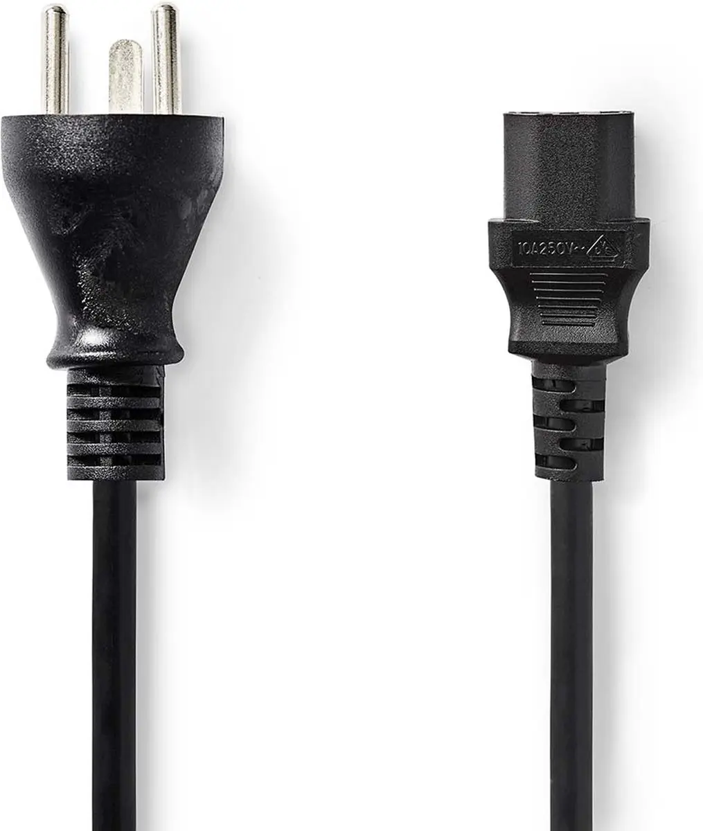 Nedis CEGL11400BK20 Stroomkabel IEC-C13 2m - Zwart