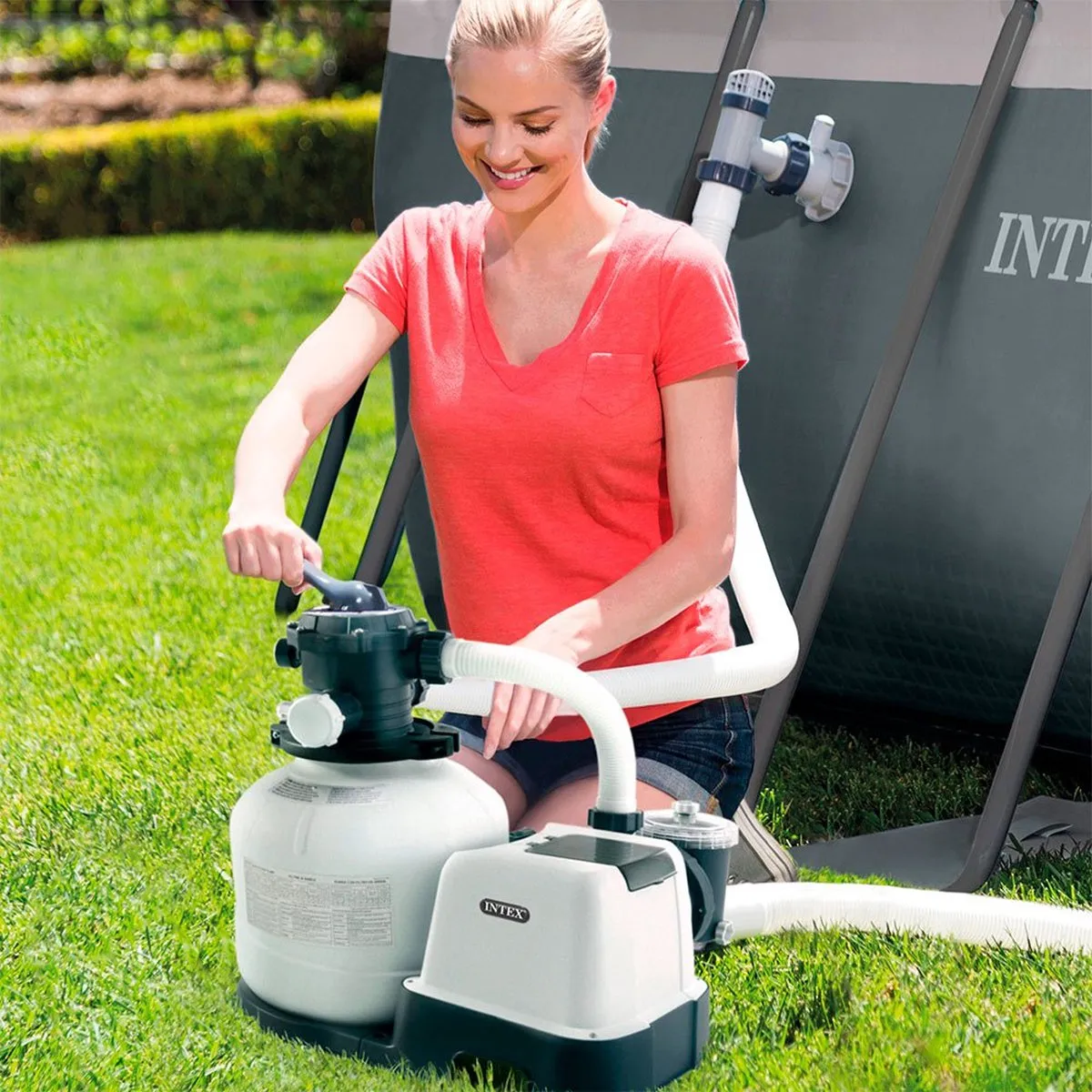 Intex 26646 Zwembadbehandelingsinstallatie 7900 L/u - Wit