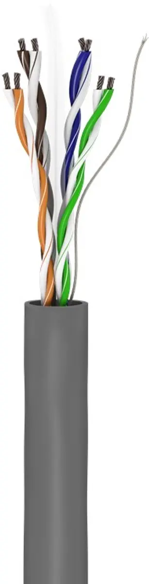 Goobay CAT 6 Netwerkkabel U/UTP CCA AWG 24/7 - Grijs