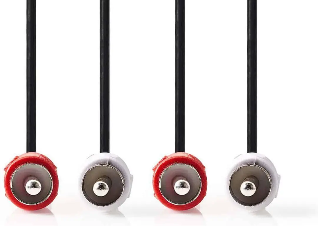 Nedis Stereo-Audiokabel CAGB24200BK15 - 2x RCA Male - 1.50m - Zwart - afbeelding 6 van 6