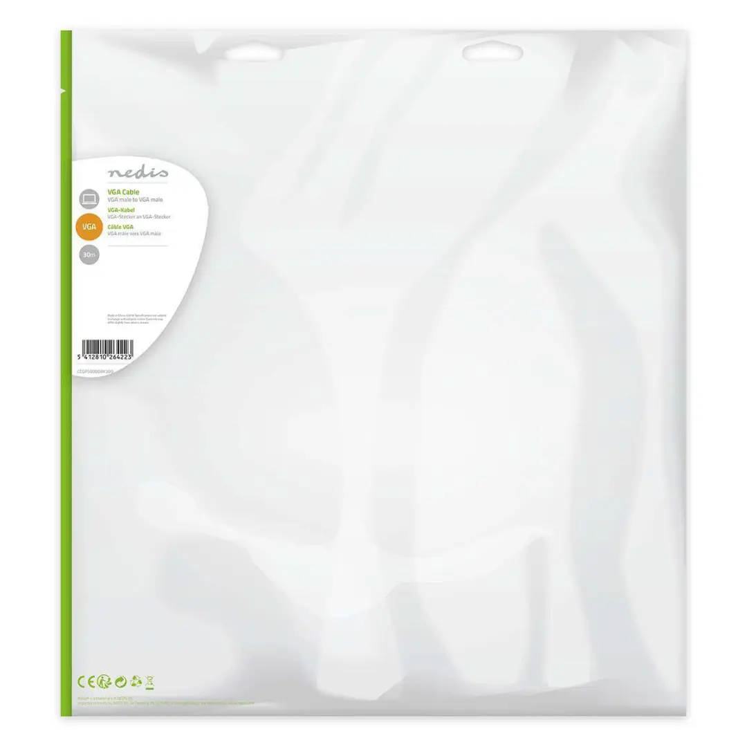 Nedis VGA-Kabel CCGP59000BK300 - 30m - Zwart