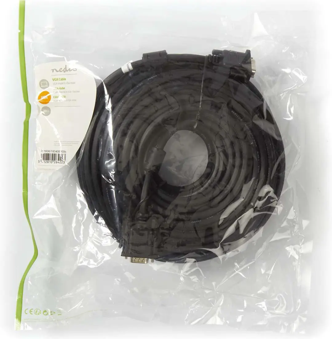 Nedis VGA-Kabel CCGP59000BK300 - 30m - Zwart