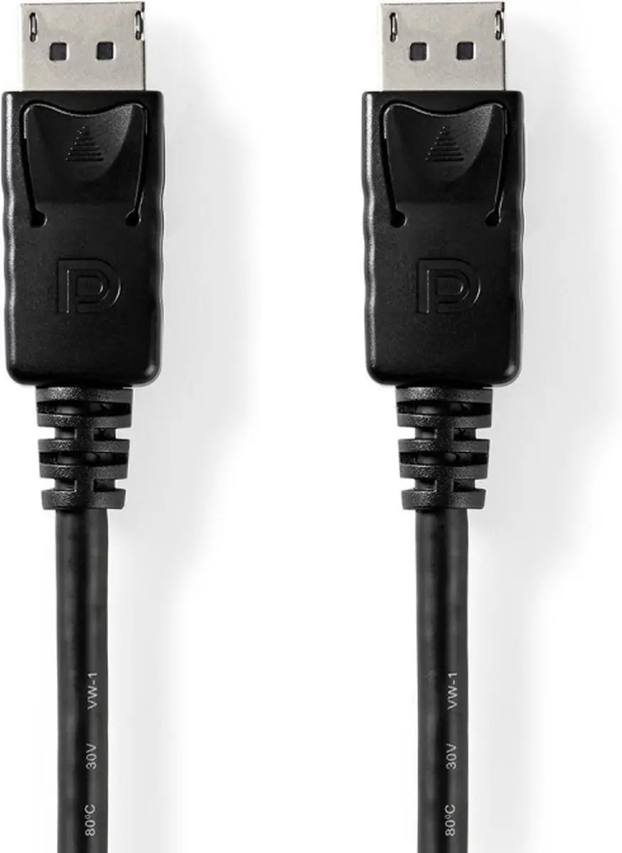 Nedis DisplayPort Kabel CCGP37014BK20 - 8K@60Hz - 2m - Zwart - afbeelding 6 van 6