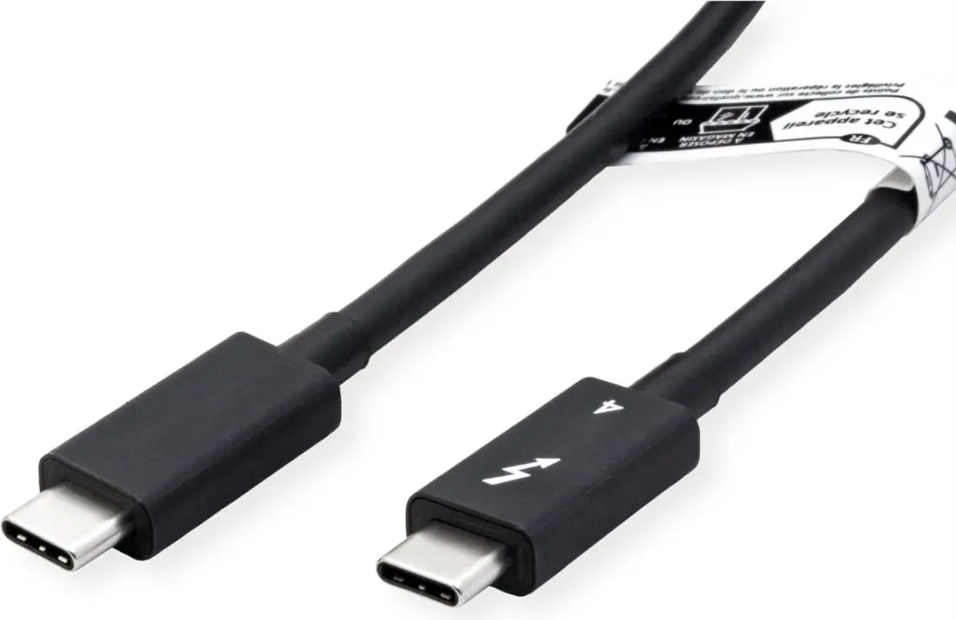 Roline Thunderbolt 4 Kabel C-C 1m - 8K 40Gbit/s 100W