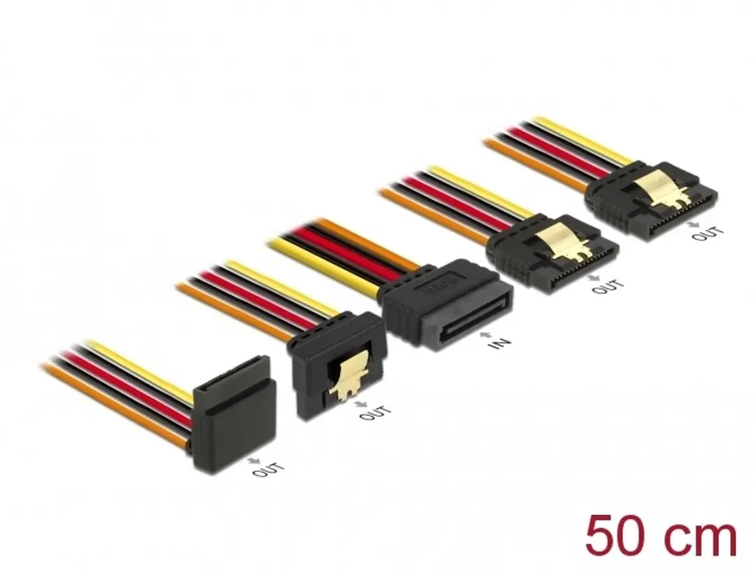Delock SATA Power Kabel 15-pins
