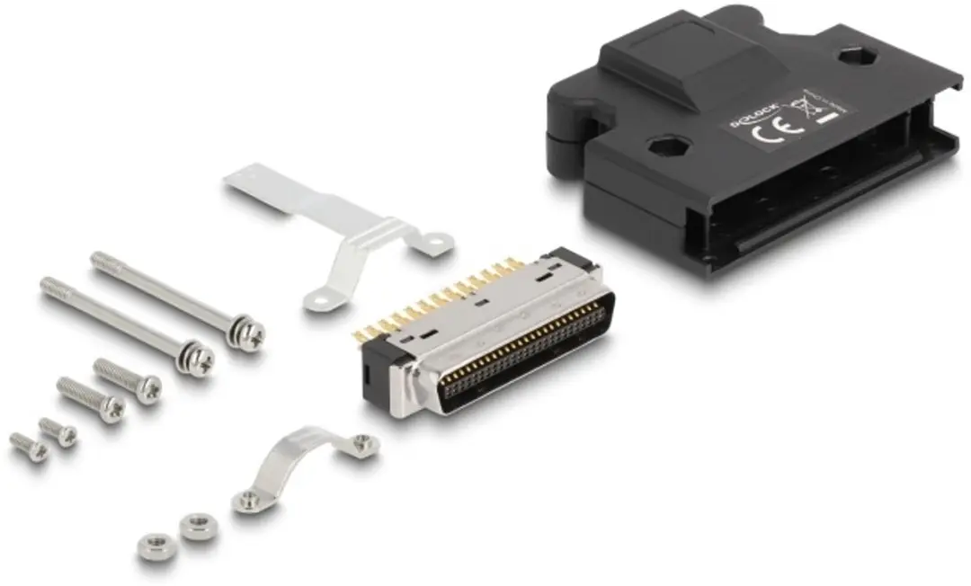 Delock MDR 50-pins Mannelijk Soldeerconnector