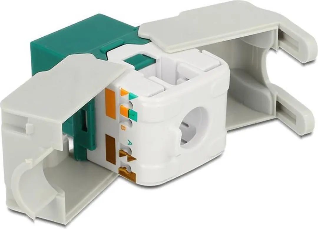 Delock UTP CAT6 Keystone Module RJ45 - LSA - Groen