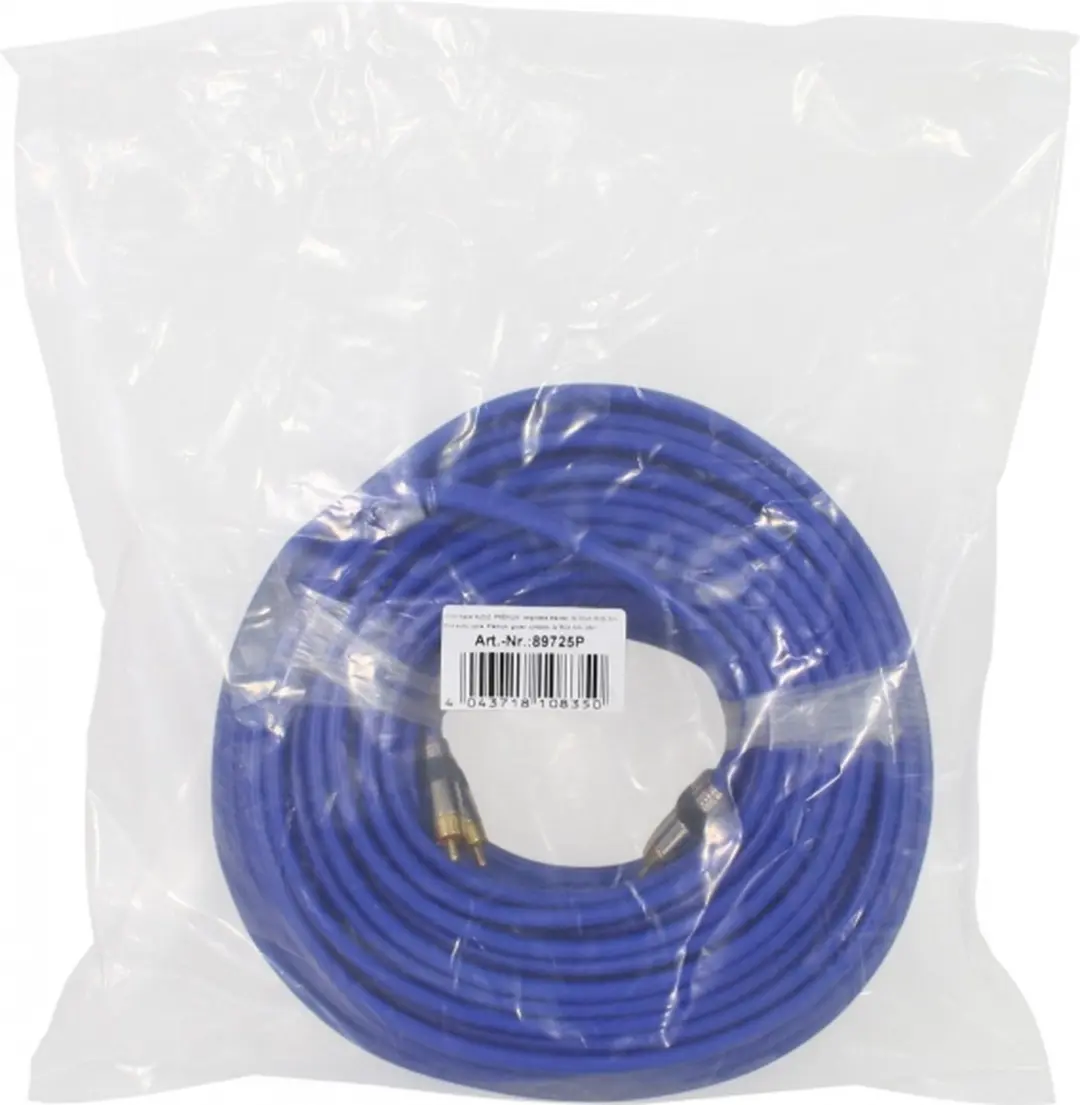 InLine Tulp Audiokabel 25m - Blauw