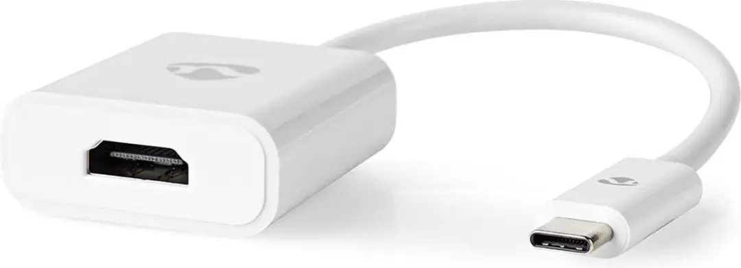 Nedis CCGB64651WT02 USB-C naar HDMI Adapter 4K30Hz - 20cm - Wit